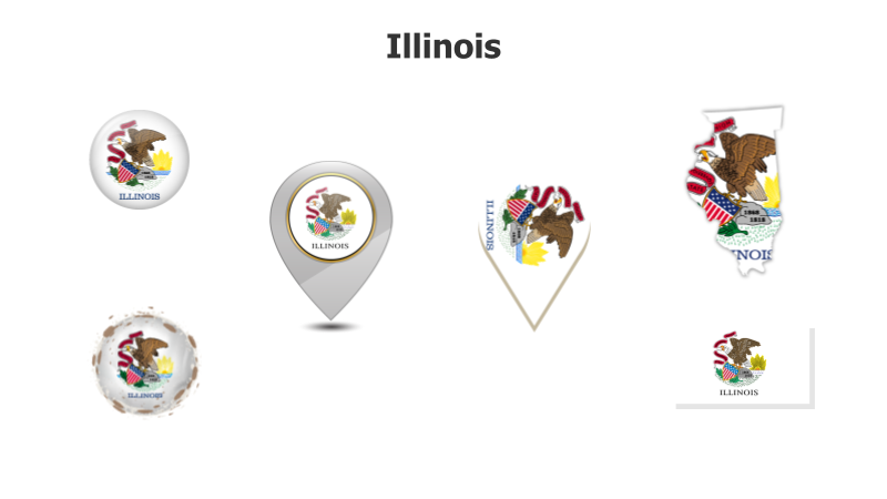 Illinois State Flag Variations