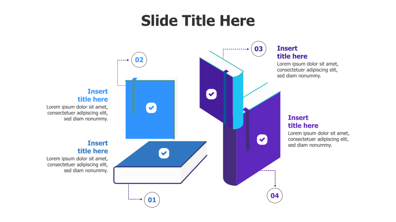 4-Level Stacked Book Diagram