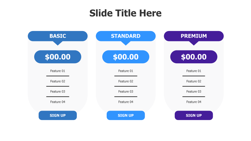 3-Tier Pricing Comparison