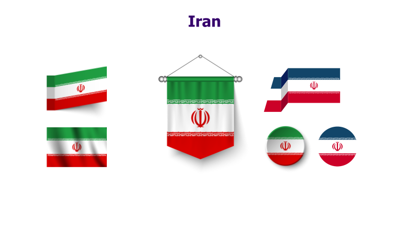 Iran Flag Variations
