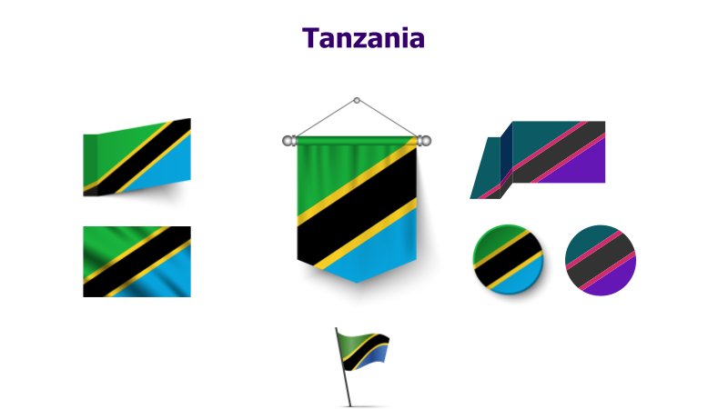 Tanzania Flag Variations
