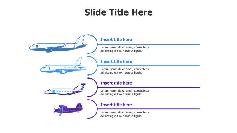 Four-Stage Aircraft Infographic