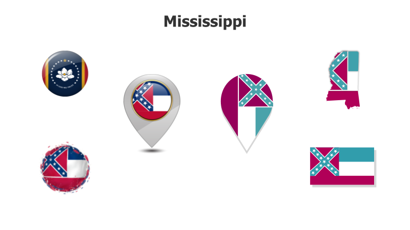 Mississippi State Flag Variations