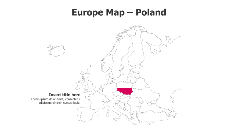 Europe Map - Poland Highlight