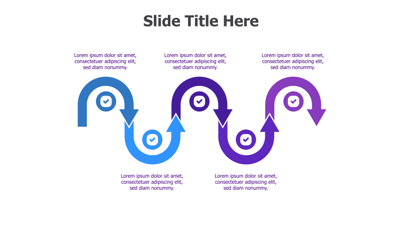 3-Step Linear Process with Arrows