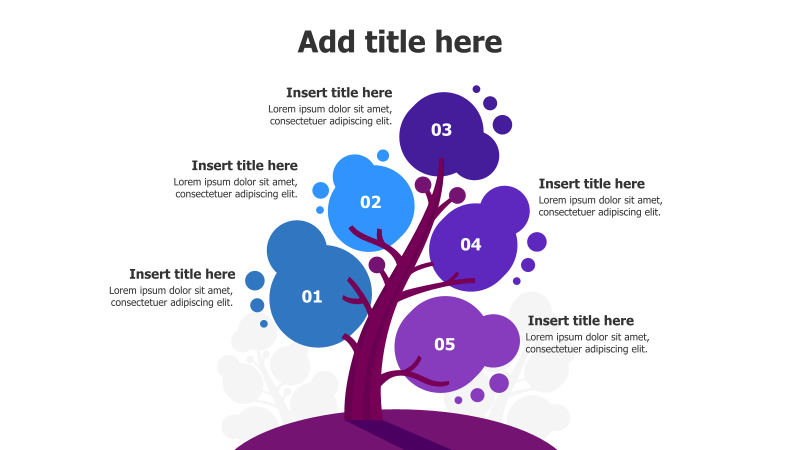 5-Point Tree Infographic