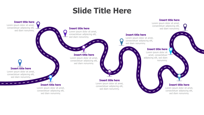 12-Step Roadmap with Location Pins
