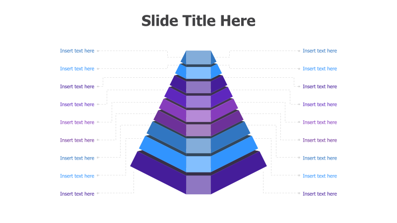 8-Level Bi-Side Pyramid Diagram