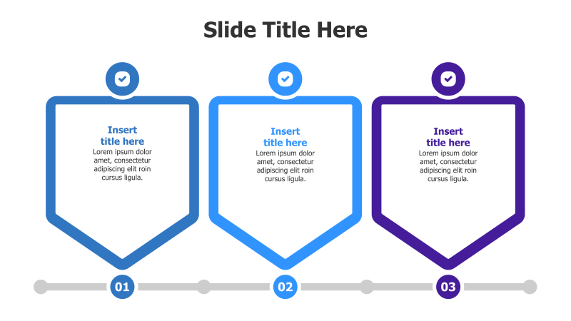 3-Step Outline with Icons