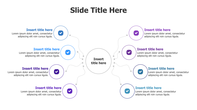 8-Point Connected Circle Diagram