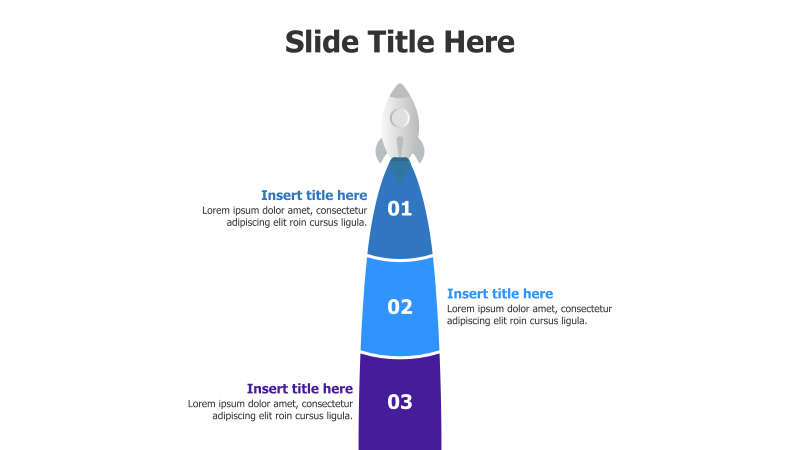 3-Step Rocket Launch Infographic