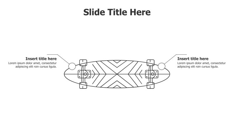 2-Point Outline Skating Board Infographic