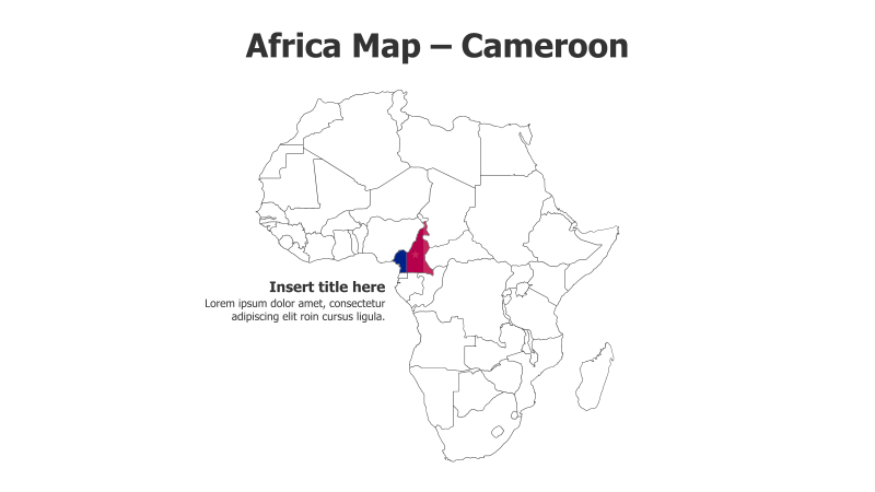 Africa Map – Cameroon Highlight