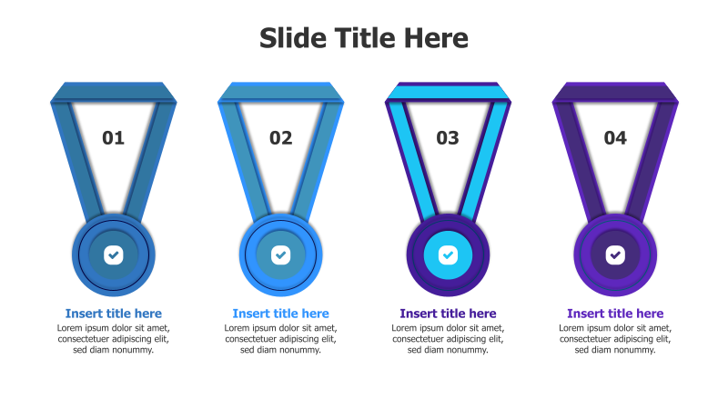 4-Step Medal Infographic