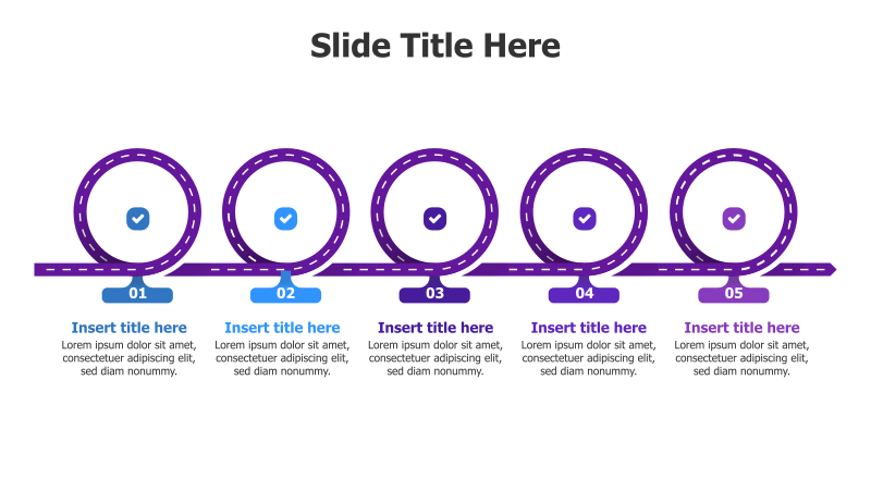 5-Step Circular Roadmap Infographic