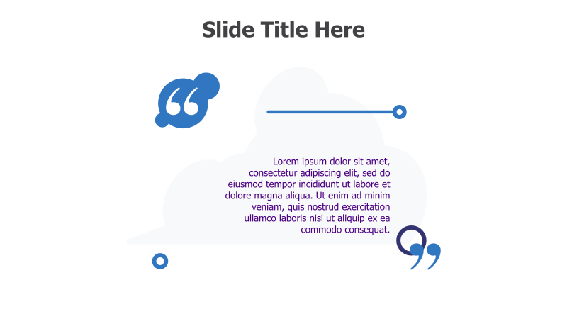 Quote Slide with Abstract Shapes