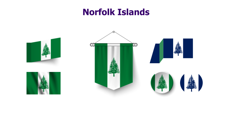 Norfolk Islands Flag Variations