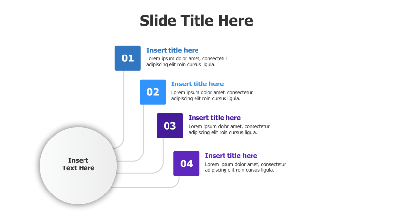 4-Point Branching Infographic