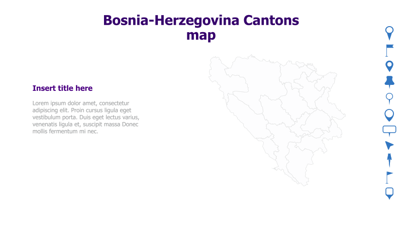 Bosnia-Herzegovina Cantons Map