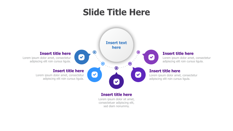 5 Points Branching Infographic