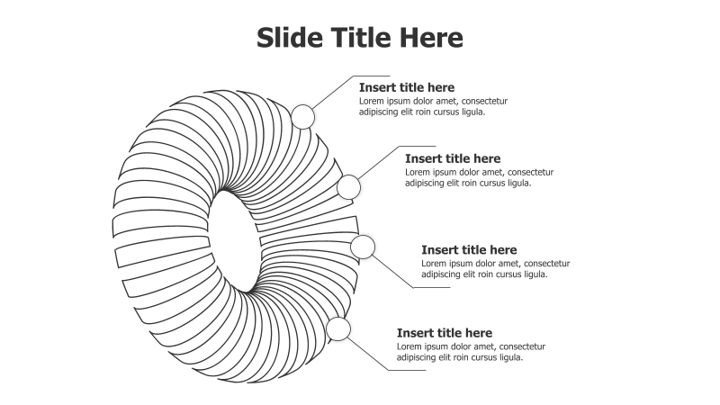 4-Point 3D Doughnut Diagram