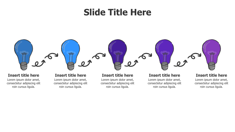 5-Step Idea Progression Infographic