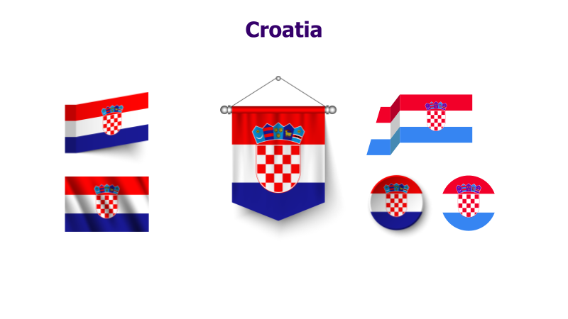 Croatia Flag Variations