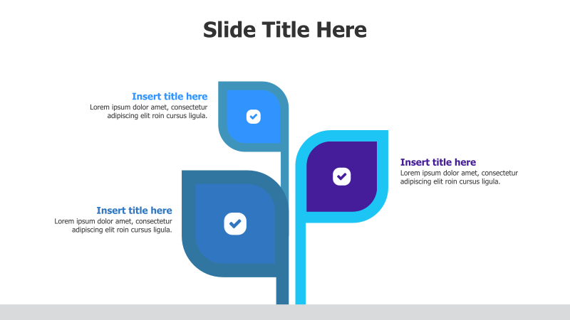 3-Point Tree Leaf Infographic
