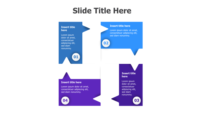 4-Point Arrow Infographic