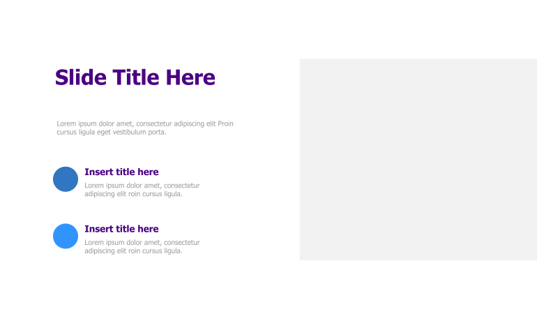 Two-Point Title & Description Slide