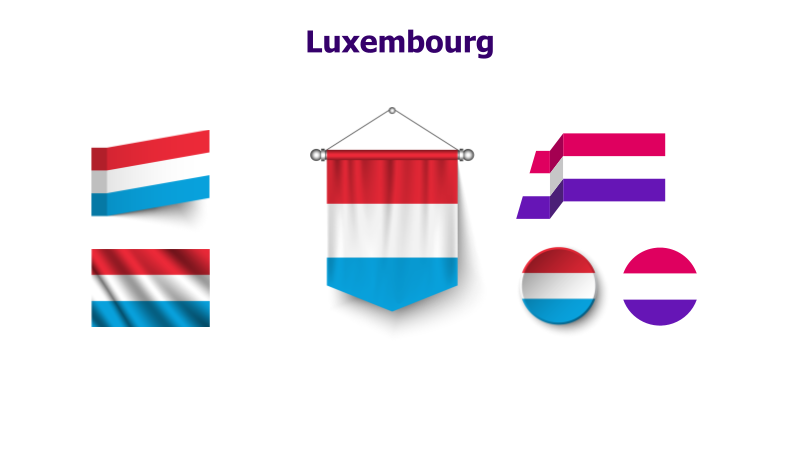 Luxembourg Flag Variations