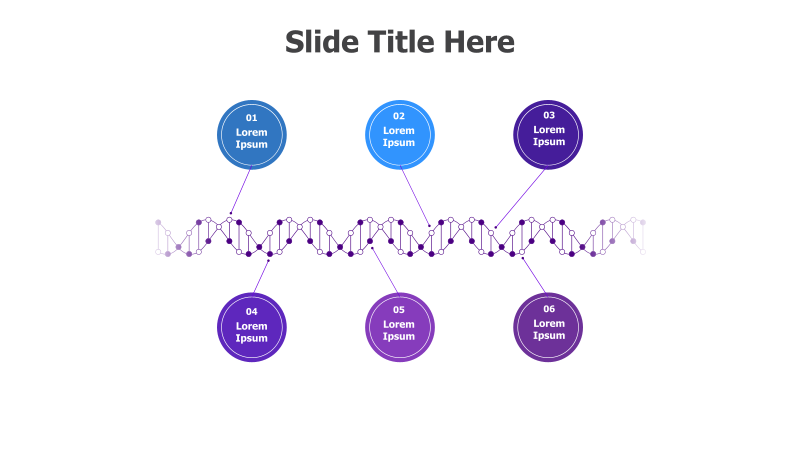 DNA Strand with 6 Points