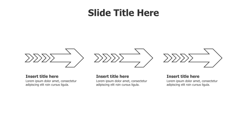 3-Step Arrow Process Flow