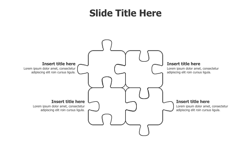 4-Point Puzzle Infographic