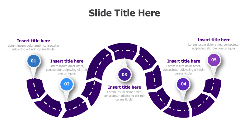 5-Step Circular Roadmap Infographic