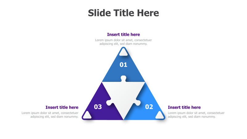 3-Part Interlocking Triangle Diagram