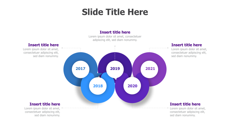 5-Point Circular Timeline