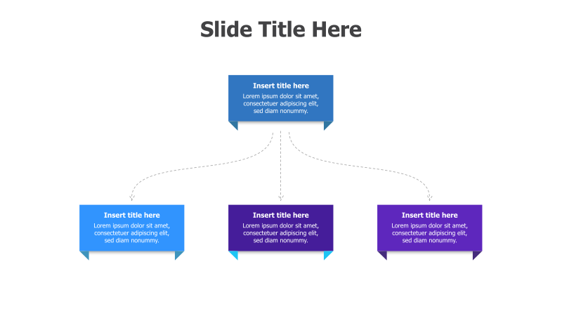 3 Points Branching from Heading Infographic
