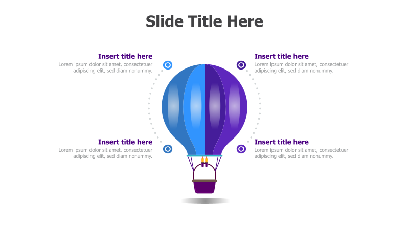 4-Point Balloon Infographic