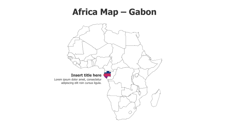Africa Map - Gabon