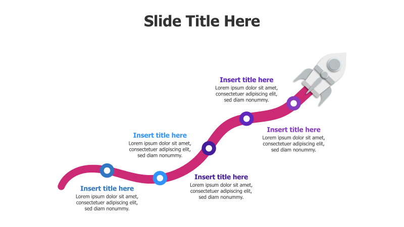5-Step Rocket Launch Infographic