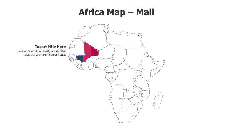 Africa Map - Mali