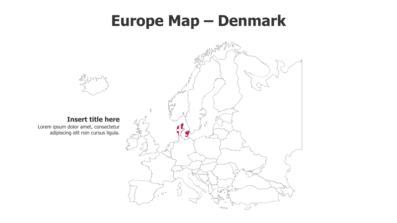 Europe Map - Denmark Highlight