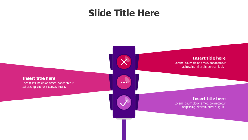 3-Point Traffic Light Infographic