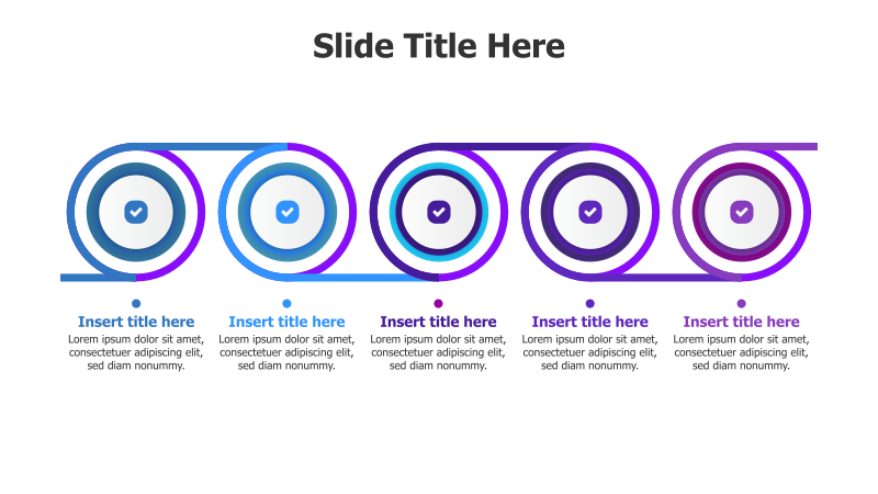 5-Step Circular Process with Icons