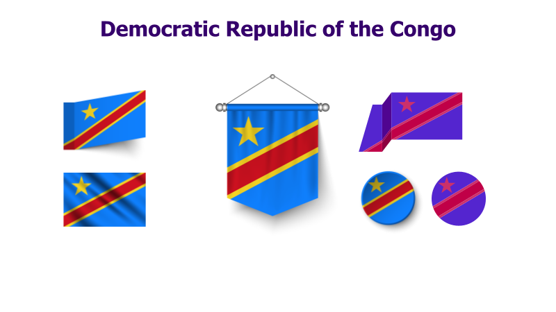DR Congo Flag Variations