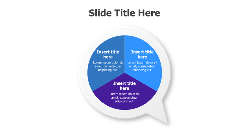 3-Part Speech Bubble Diagram