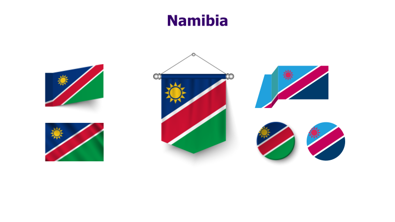 Namibia Flag Variations
