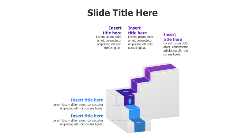 5-Step 3D Staircase Infographic