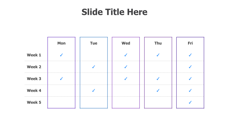 Weekly Task Schedule